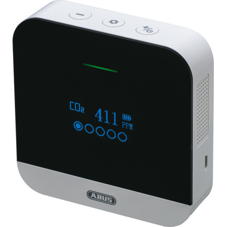 Détecteur de CO2 - Alerte sonore et visuelle, écran OLED - 95 x 95 x 26 mm