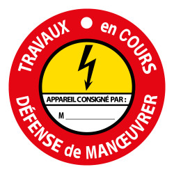 Disque Aimanté - Travaux en Cours, Défense de Manoeuvrer