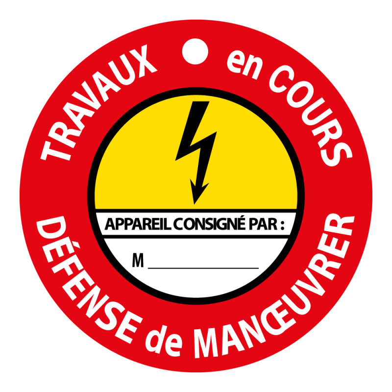 Disque Aimanté - Travaux en Cours, Défense de Manoeuvrer