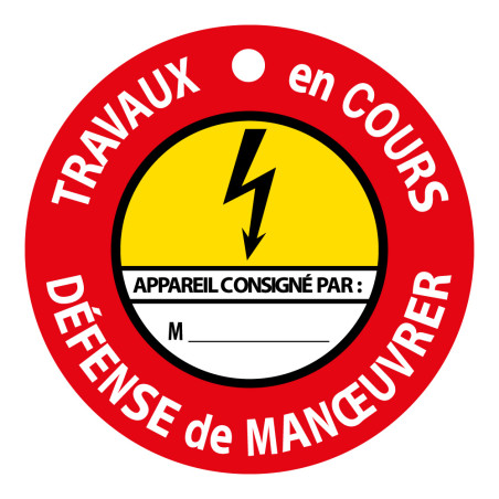 Disque Aimanté - Travaux en Cours, Défense de Manoeuvrer