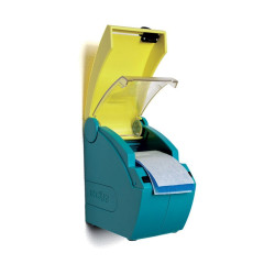 Distributeur de Pansements - Détectable Bleu et Jaune - 16 L x 16 l x 10 H cm