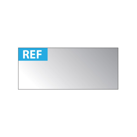 Étiquettes d'inspection - Auto-adhésives "REF" - 38 x 16 mm - Aluminium