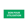 Étiquettes d'inspection - Bon pour utilisation - 38 x 16 mm - Film polymère -  lot de 25 cartes de 14 étiquettes