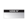 Étiquettes d'inspection - "SERIE N°" - 38 x 16 mm - Aluminium