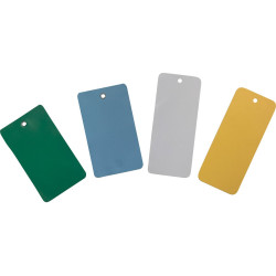 Étiquettes inspection - Œillet américain - PVC - Lot de 1000