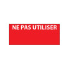 Étiquettes - Ne pas utiliser - 38 x 16 mm - Aluminium adhésif -  Lot de 25 cartes de 14 étiquettes
