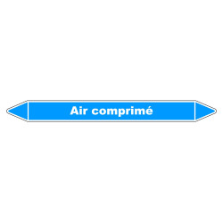Marqueur de Tuyauterie - Air comprimé - NFX 08-105 - Vinyle Laminé