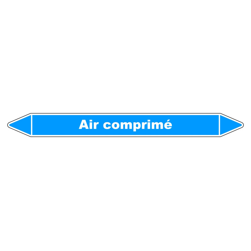 Marqueur de Tuyauterie - Air comprimé - NFX 08-105 - Vinyle Laminé