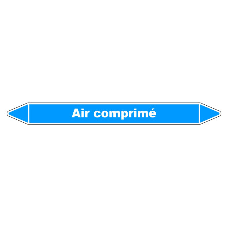 Marqueur de Tuyauterie - Air comprimé - NFX 08-105 - Vinyle Laminé