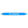 Marqueur de Tuyauterie - Air comprimé - NFX 08-105 - Vinyle Laminé