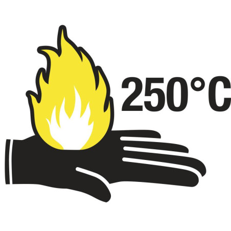 Gants Kevlar anti chaleur 250° - poignet 10 cm - taille 9
