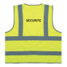 Le gilet de sécurité jaune à 4 bandes "Sécurité" est d'une importance capitale pour garantir votre visibilité lors de vos travau