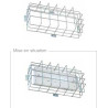 Grille de protection pour bloc autonome anti-panique