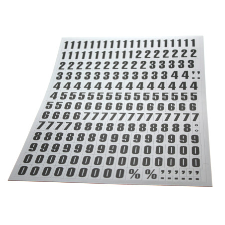 Planche de chiffres magnétiques 0 à 9"