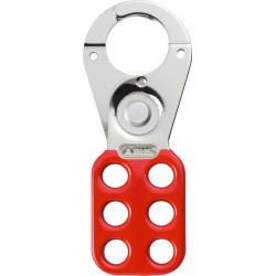 Mâchoire de Consignation - Acier Cémenté - 6 Points de Fermeture - Rouge