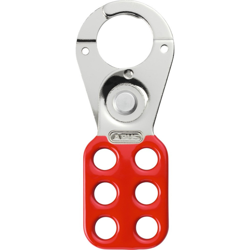 Mâchoire de Consignation - Acier Cémenté - 6 Points de Fermeture - Rouge