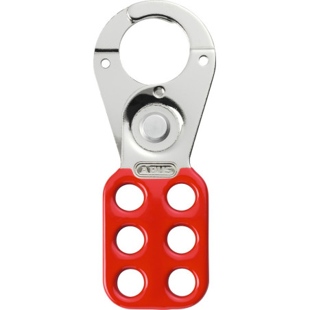 Mâchoire de Consignation - Acier Cémenté - 6 Points de Fermeture - Rouge