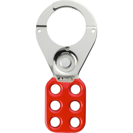 Mâchoire de Consignation - Acier Cémenté - 6 Points de Fermeture - Rouge