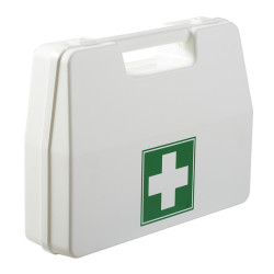Mallette de secours - Vide avec support mural - H 90 x l 270 x L 350 mm - Polypropylène