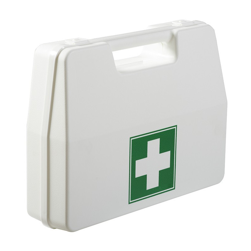 Mallette de secours - Vide avec support mural - H 90 x l 270 x L 350 mm - Polypropylène