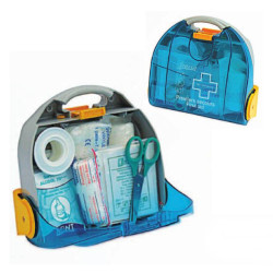 Mallette de secours - Multi activités ABS - Bleu translucide - 1 à 12 personnes