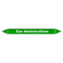 Marqueur de Tuyauterie - Eau Déminéralisée - NFX 08-105 - Vinyle Laminé
