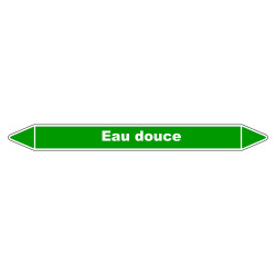 Marqueur de Tuyauterie - Eau douce - NFX 08-105 - Vinyle Laminé