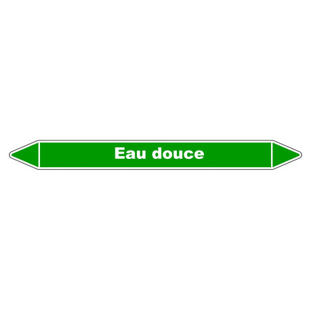 Marqueur de Tuyauterie - Eau douce - NFX 08-105 - Vinyle Laminé