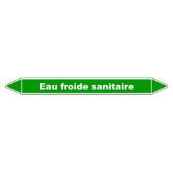 Marqueur de Tuyauterie - Eau froide sanitaire - NFX 08-105