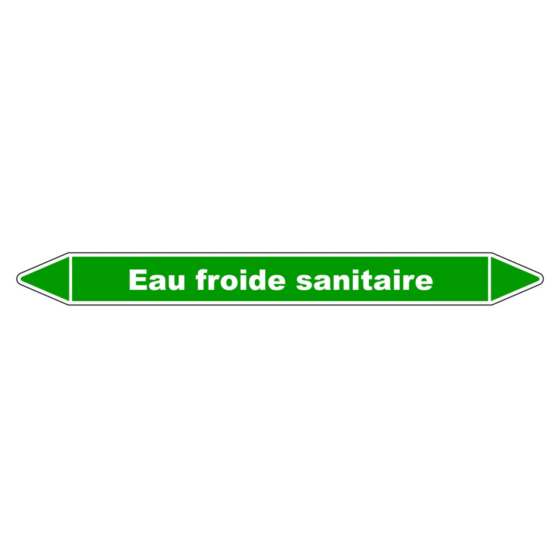 Marqueur de Tuyauterie - Eau froide sanitaire - NFX 08-105