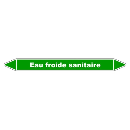 Marqueur de Tuyauterie - Eau froide sanitaire - NFX 08-105