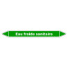 Marqueur de Tuyauterie - Eau froide sanitaire - NFX 08-105