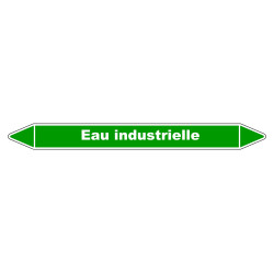 Marqueur de Tuyauterie - Eau Industrielle - NFX 08-105 - Vinyle Laminé