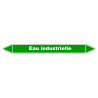 Marqueur de Tuyauterie - Eau Industrielle - NFX 08-105 - Vinyle Laminé