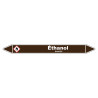 Marqueur de Tuyauterie Ethanol 150 x 12 mm Vinyle Laminé