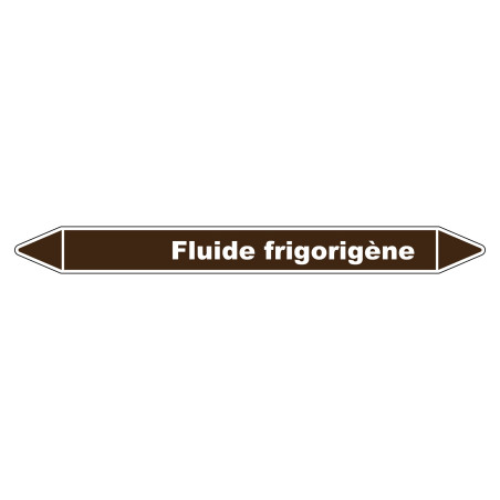 Marqueur de Tuyauterie Fluide frigorigène 150 x 12 mm Vinyle Laminé