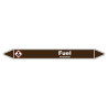 Marqueur de Tuyauterie Fuel 150 x 12 mm Vinyle Laminé