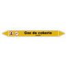 Marqueur de Tuyauterie "Gaz de cokerie" en Vinyle Laminé