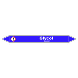 Marqueur de Tuyauterie - Glycol - NFX 08-105 - Vinyle Laminé