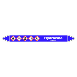 Marqueur de Tuyauterie - Hydrazine - NFX 08-105 - Vinyle Laminé