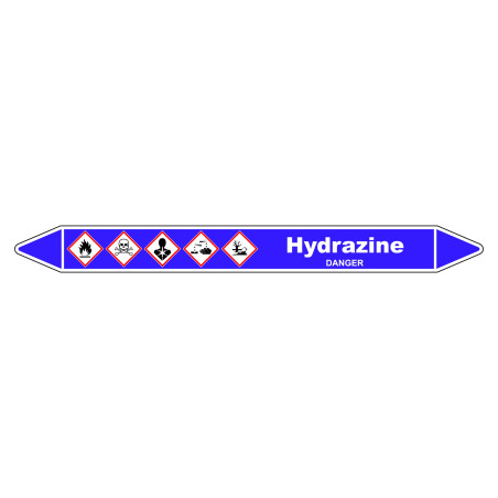 Marqueur de Tuyauterie - Hydrazine - NFX 08-105 - Vinyle Laminé