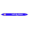 Marqueur de Tuyauterie - Lait de Chaux - NFX 08-105 - Vinyle Laminé