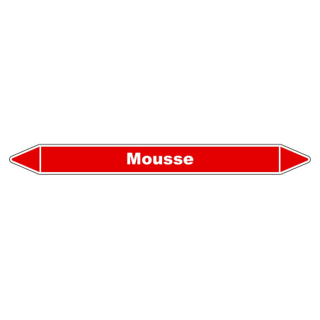 Marqueur de Tuyauterie - Mousse - NFX 08-105 - Vinyle Laminé