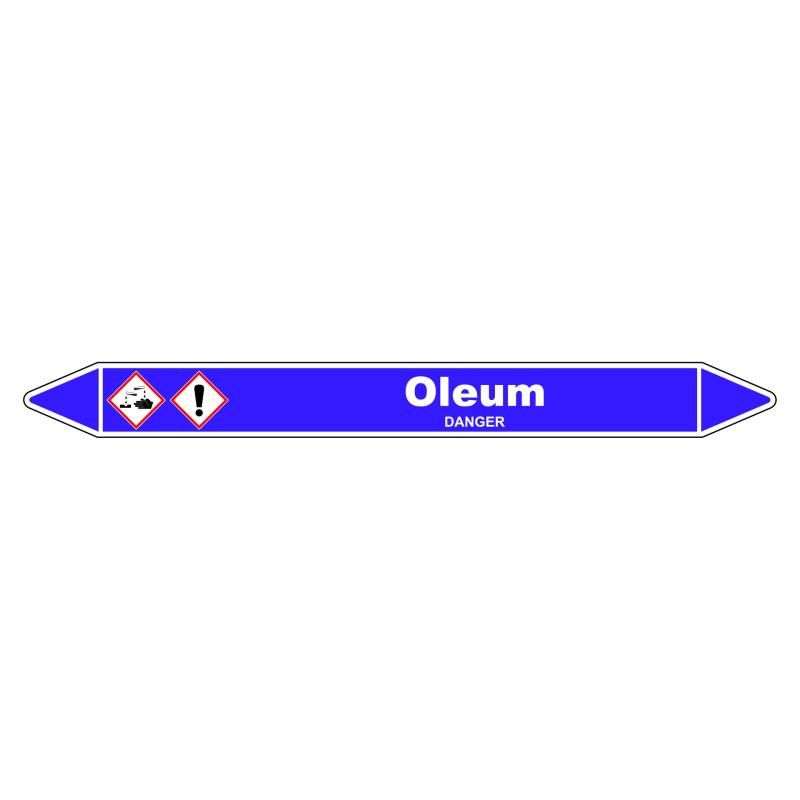 Marqueur de Tuyauterie - Oleum - NFX 08-105 - Vinyle Laminé