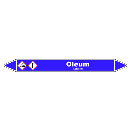 Marqueur de Tuyauterie - Oleum - NFX 08-105 - Vinyle Laminé