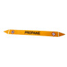 Marqueur de Tuyauterie - Propane - Norme NFX 08-105 - Vinyle Laminé