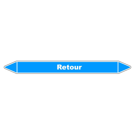 Marqueur de Tuyauterie - Retour Air - NFX 08-105 - Vinyle Laminé