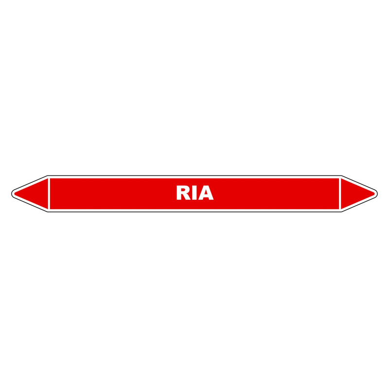 Marqueur de Tuyauterie - RIA - NFX 08-105 - Vinyle Laminé