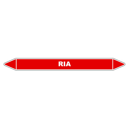 Marqueur de Tuyauterie - RIA - NFX 08-105 - Vinyle Laminé