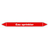Marqueur de Tuyauterie - Sprinkler - NFX 08-105 - Vinyle Laminé